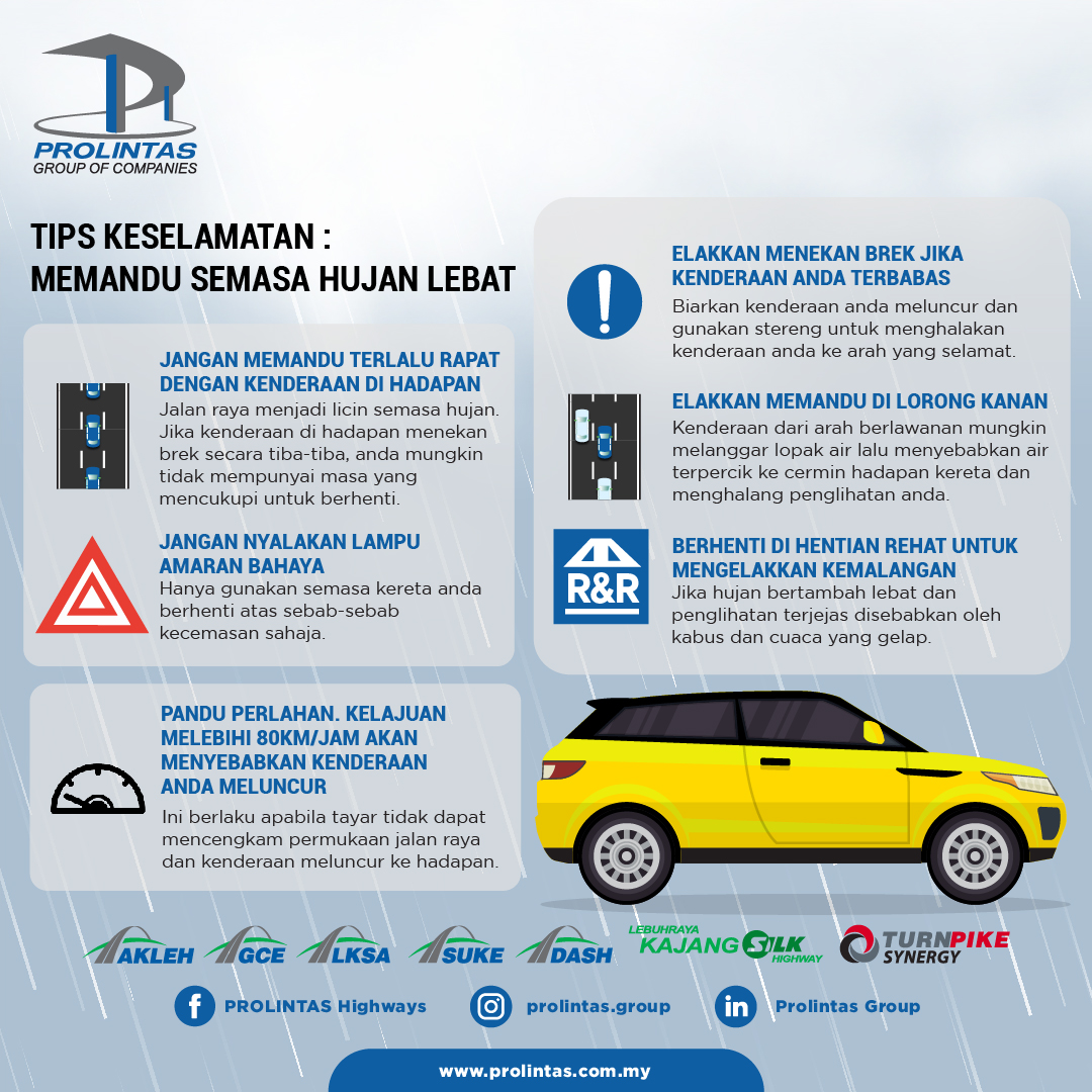Peraturan Memandu Dalam Hujan Lebat Yang Ramai Abaikan